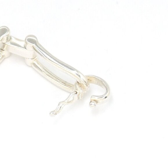 GUCCI Horsebit Chain Bracelet 7" Silver 925 Auth w/Box k11014 - Picture 5 of 6